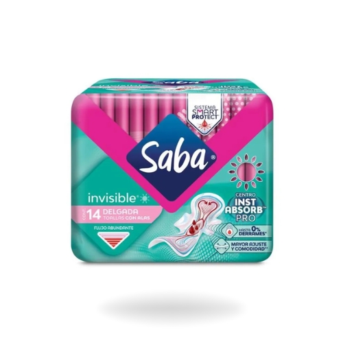 Saba invisible 14 toallas