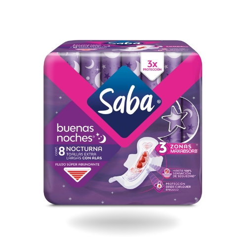 Saba nocturna 8 toallas