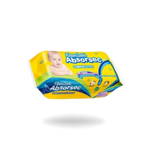 Toallitas humedad KleenBebe Absorsec 120pz
