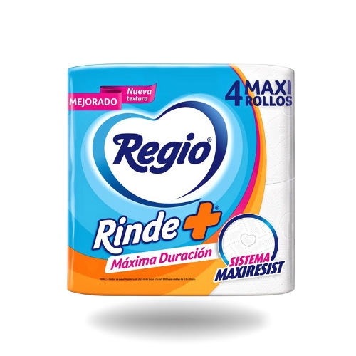 Regio rinde+ papel higiénico 4pz