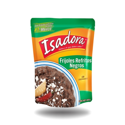 Frijoles refritos negros Isadora 400g