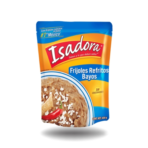 Frijoles bayos refritos Isadora 400g
