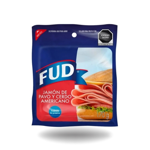 Jamón de pavo y cerdo americano Fud 170g
