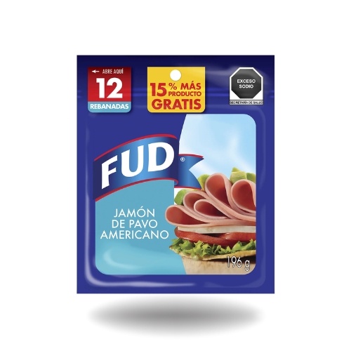 Jamón de pavo americano Fud 196g