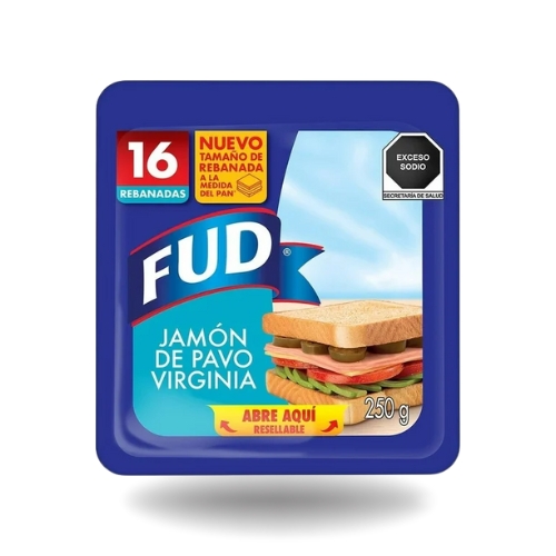 Jamón de pavo virginia Fud 290g