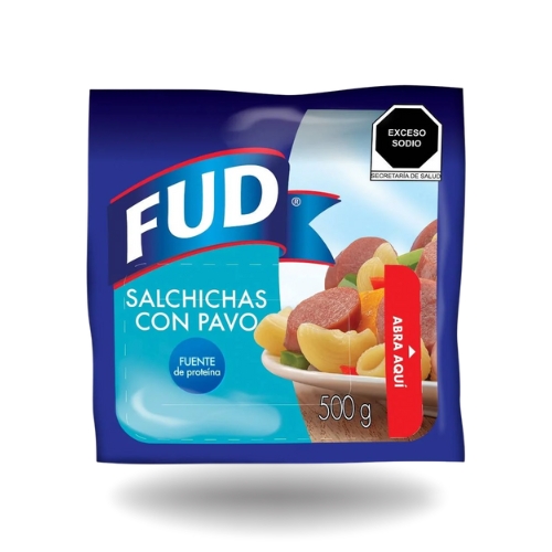 Salchicha con pavo Fud 500g