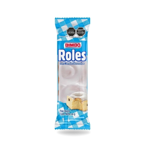 Roles con canela glaseados 205g