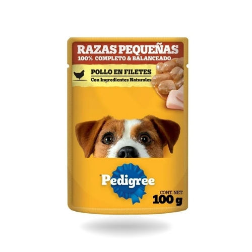 Pedigree sobre razas pequeñas - Pollo en filetes - 100g