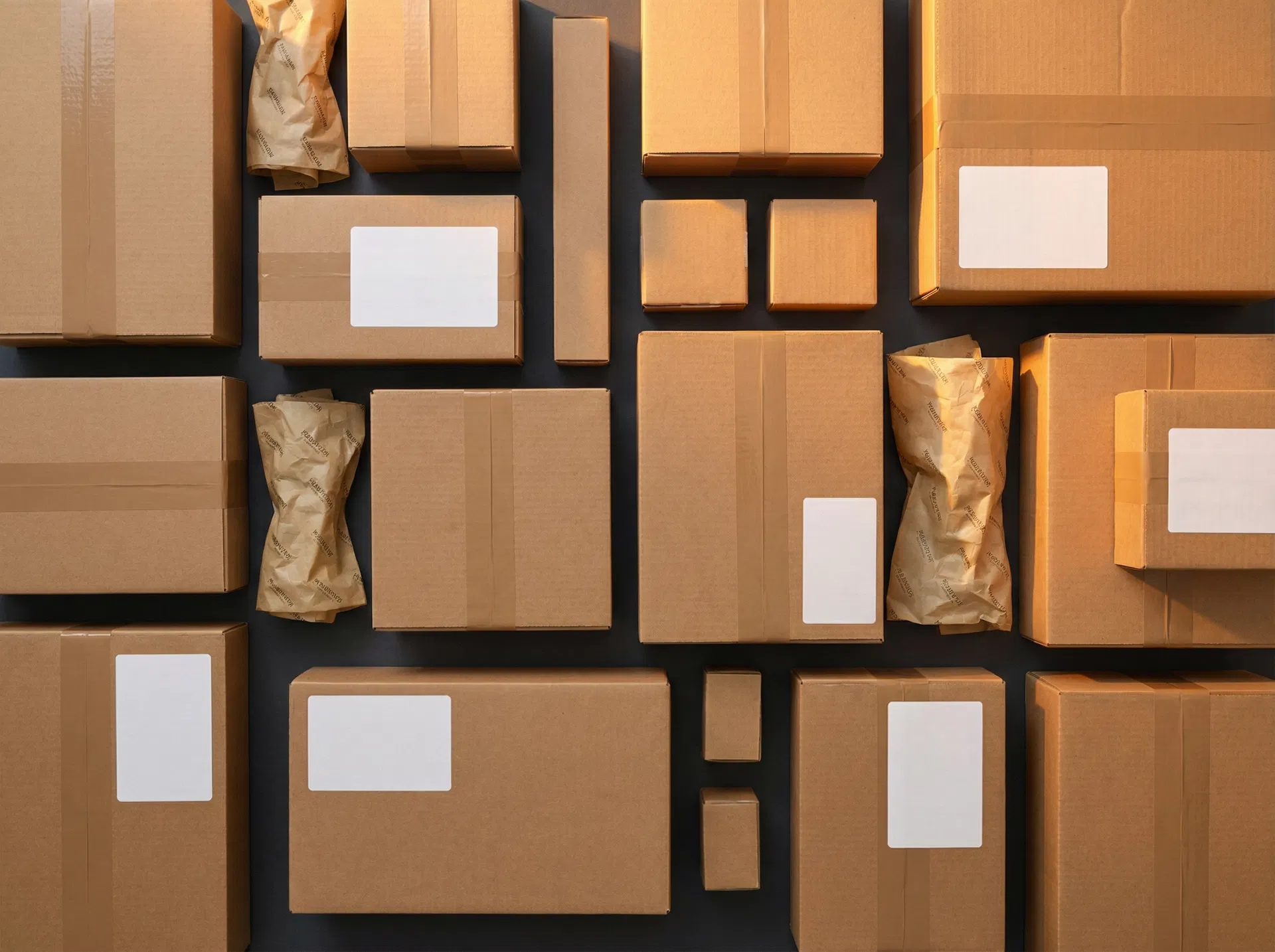 Fulfillment boxes ready to ship