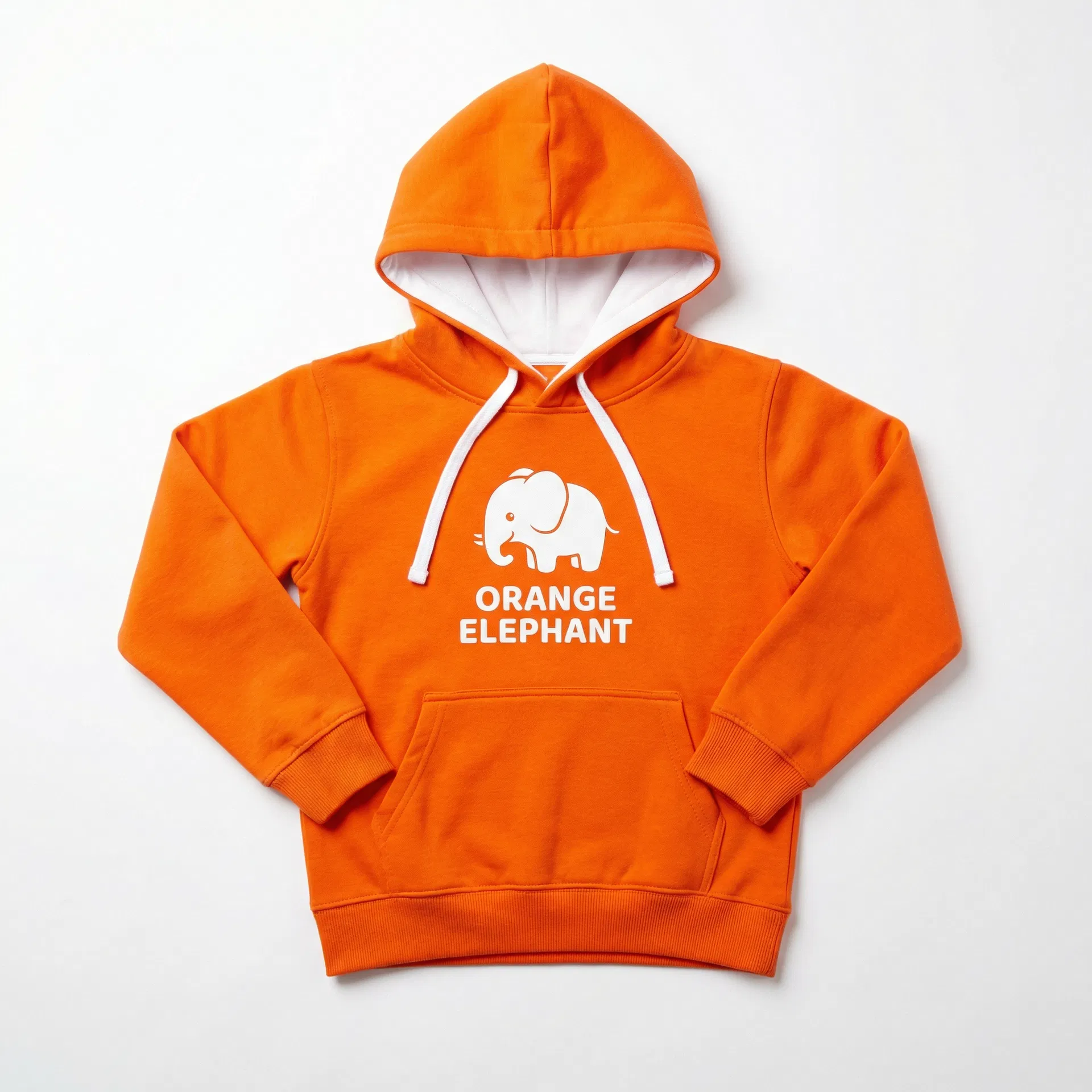 Orange Elephant Hoodie