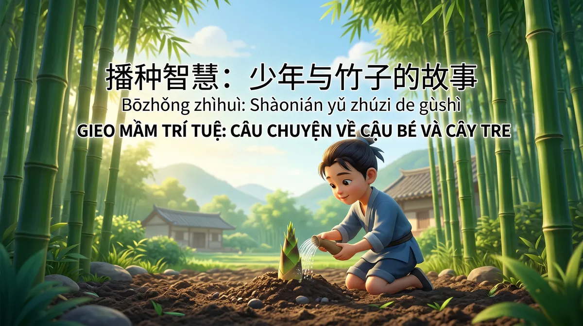 GIEO MẦM TRÍ TUỆ: CÂU CHUYỆN VỀ CẬU BÉ VÀ CÂY TRE 