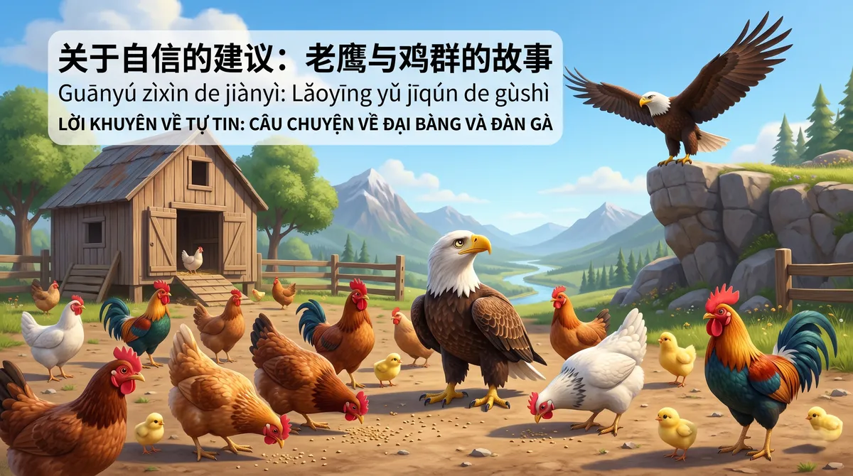 LỜI KHUYÊN VỀ LÒNG TỰ TIN: CÂU CHUYỆN VỀ CHÚ ĐẠI BÀNG VÀ ĐÀN GÀ 
