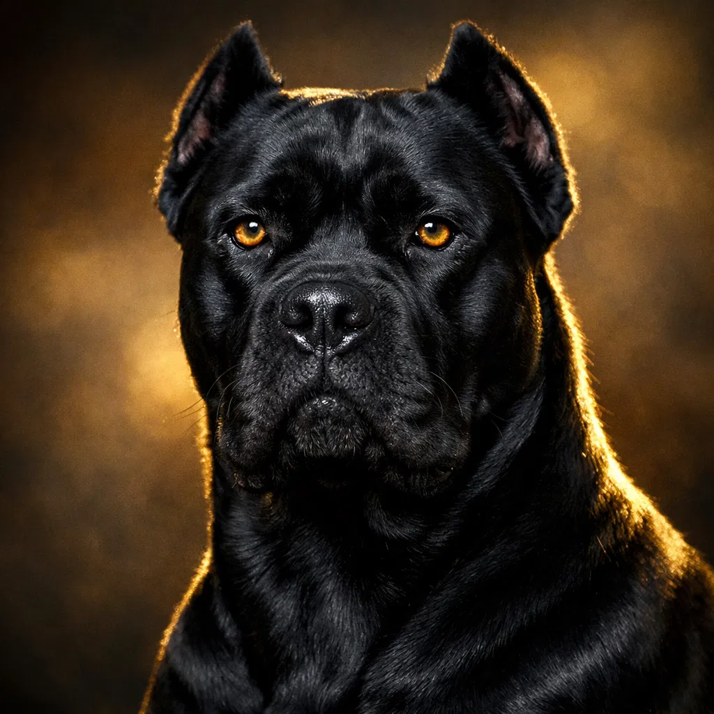 Kahlua, our first Cane Corso - all black