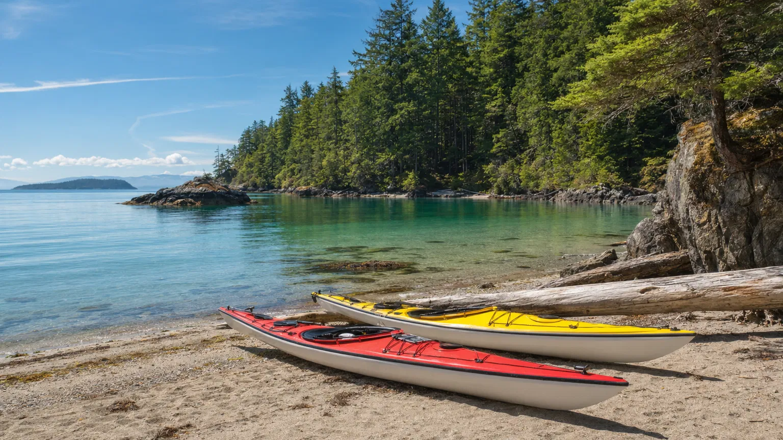 Kayaking on Gabriola Island