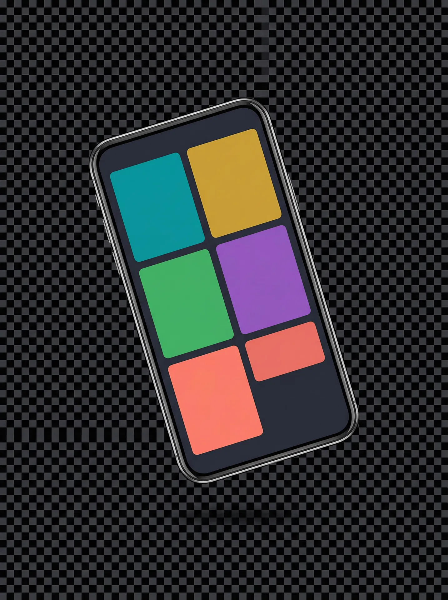 Healing Notecards app on phone