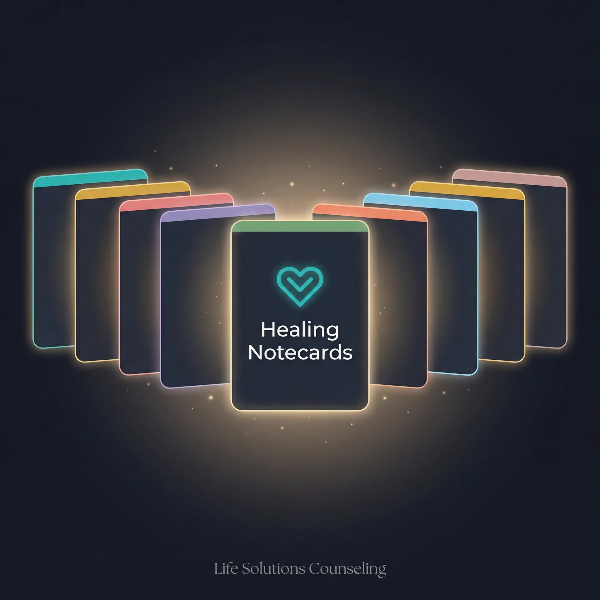 Healing Notecards — 10 therapeutic card sets