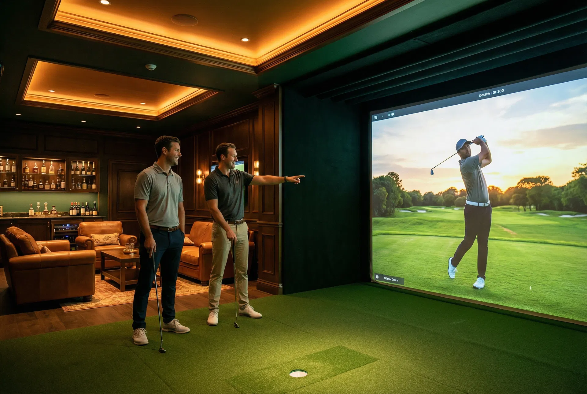 Back Nine indoor golf simulator