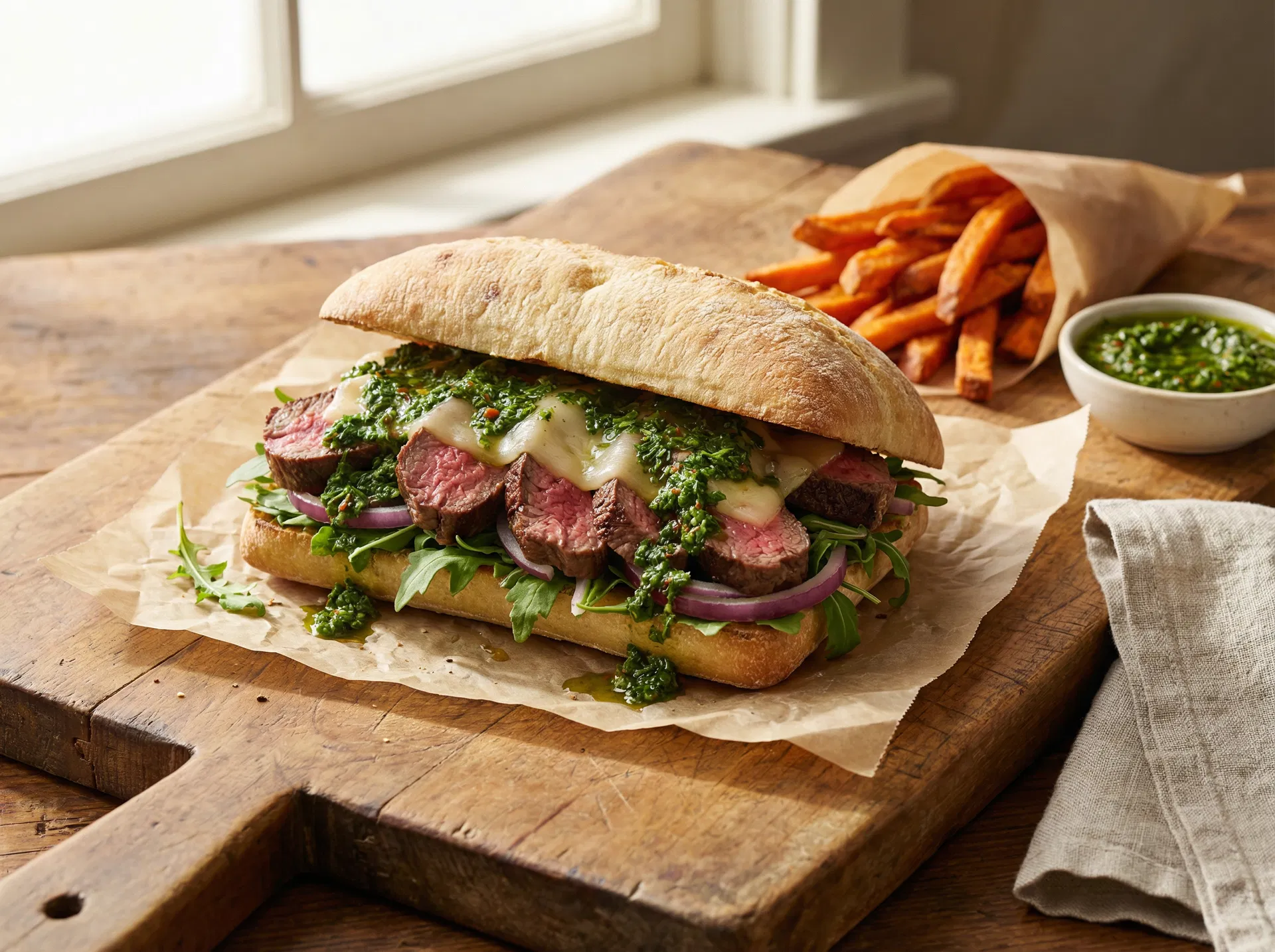 Chimichurri Steak Sandwich