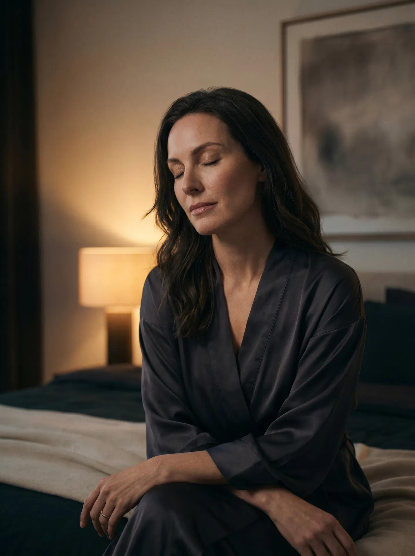 A calm portrait symbolizing relief from overthinking