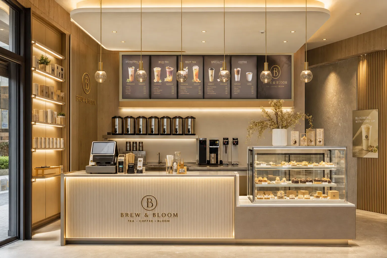 Premium retail beverage concept