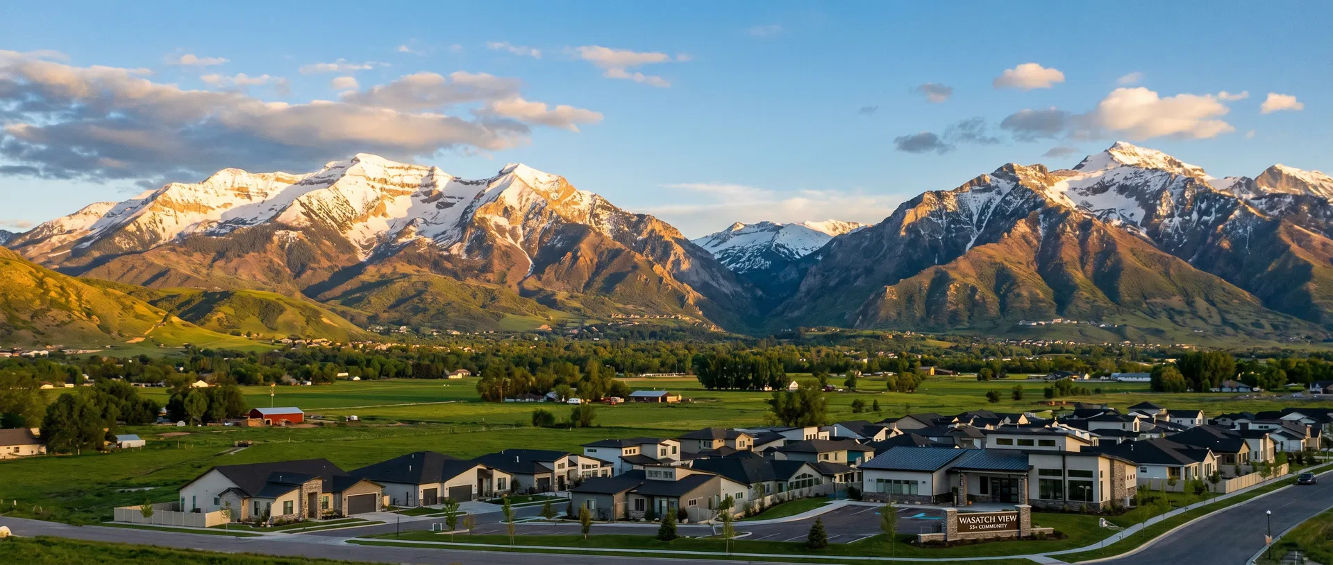 Wasatch Mountains panoramic view