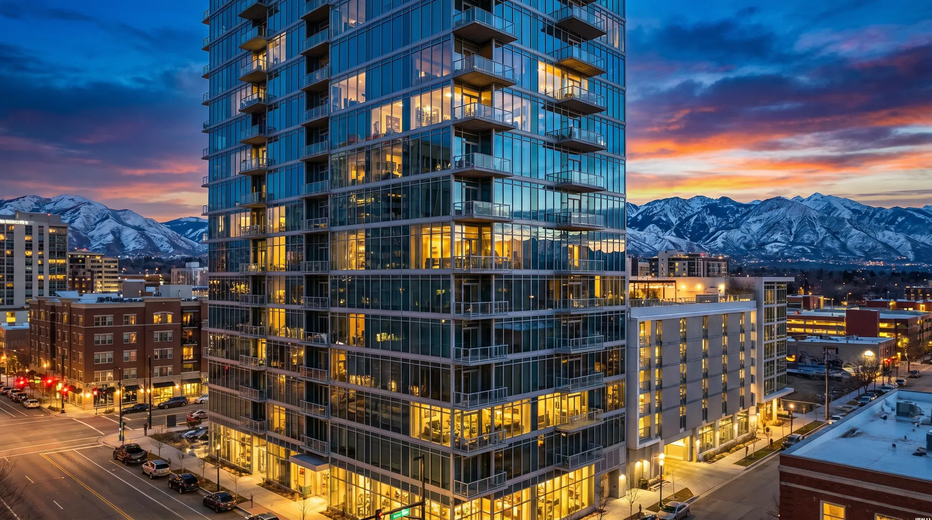 Luxury Downtown High-Rise with City & Mountain Views