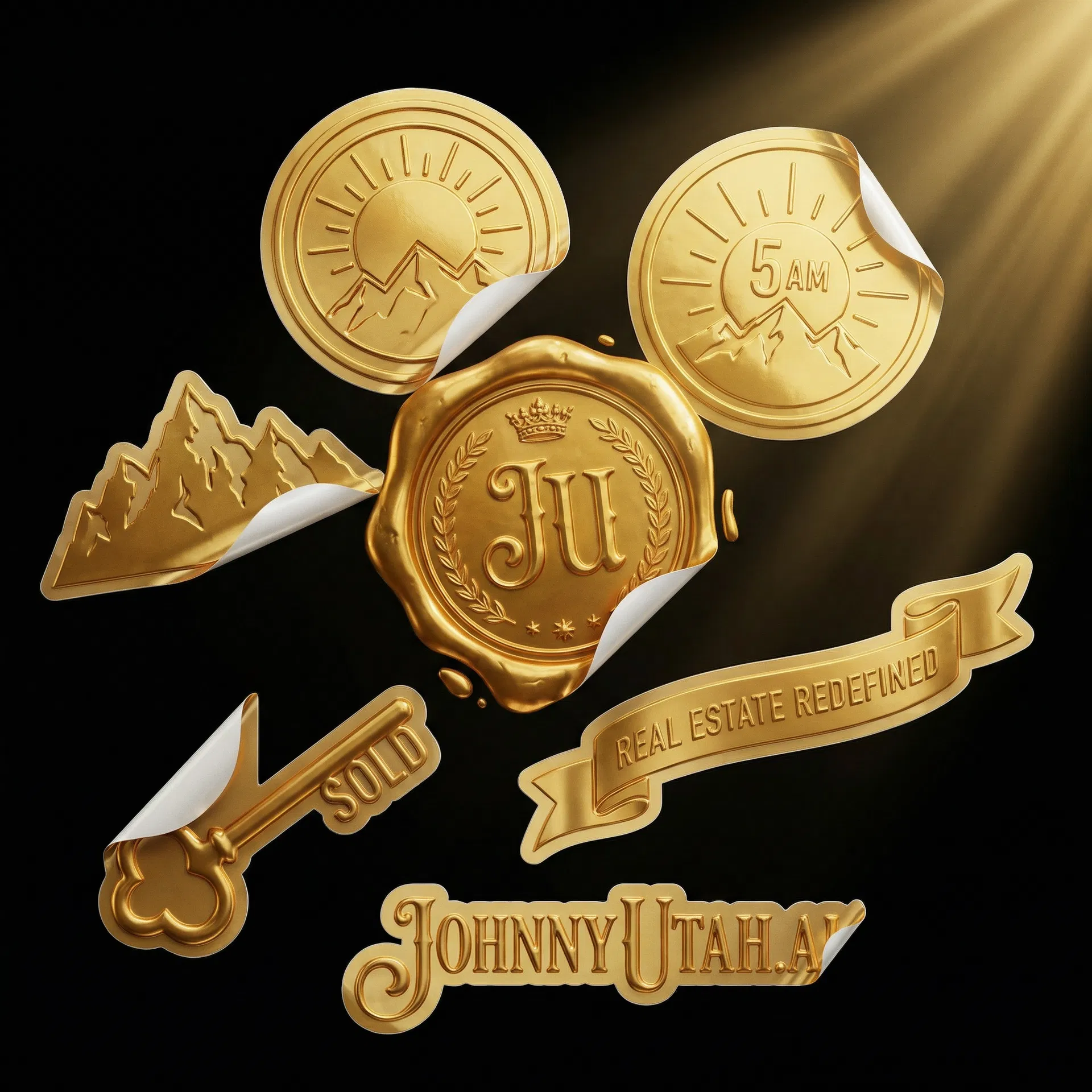 JU Gold Sticker Pack (6 pcs)