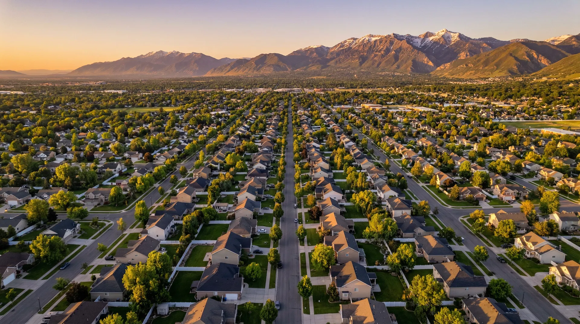 SLC Rambler — Aerial view of Salt Lake City neighborhood