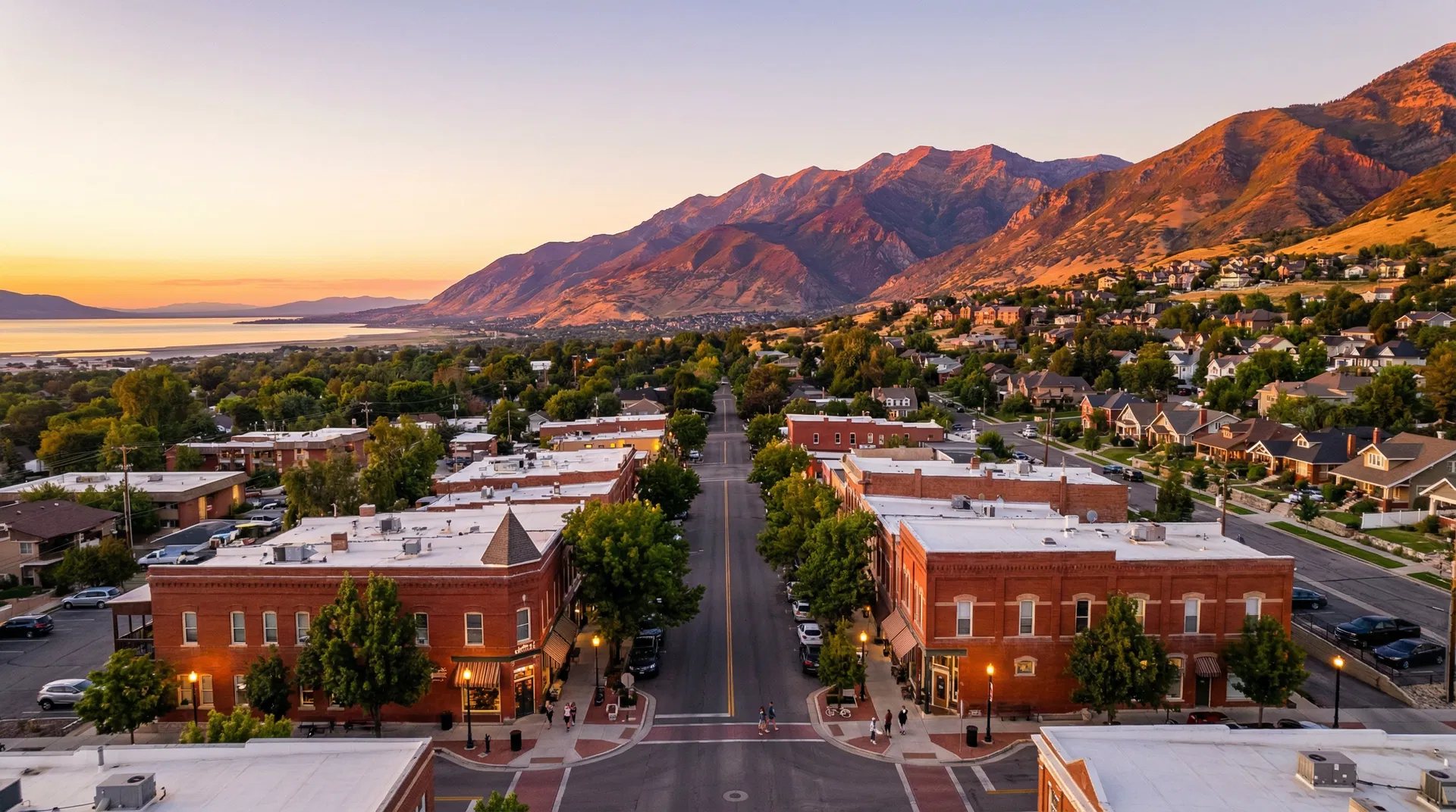 Bountiful Utah aerial view