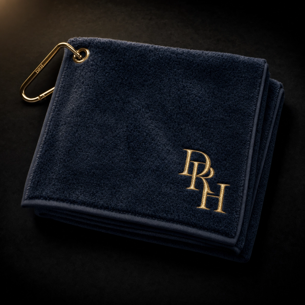Plush Golf Towel — DRH branded swag mock