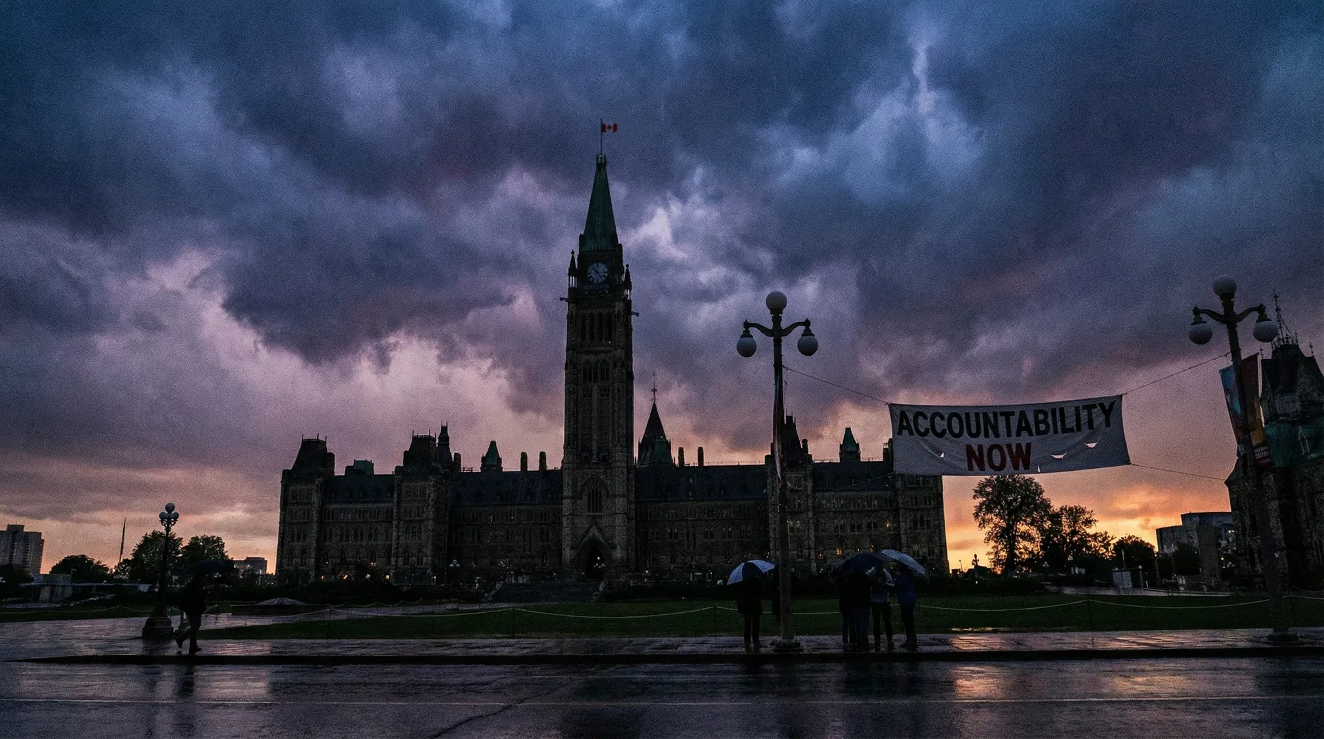 Canadian Parliament — demanding accountability