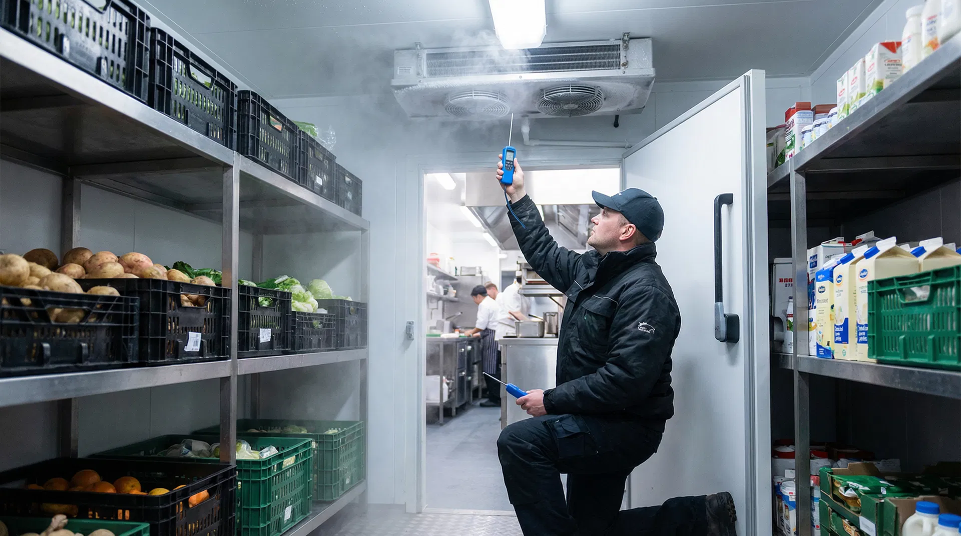 Walk-In Cooler Repair & Installation - technician at work in San Antonio TX