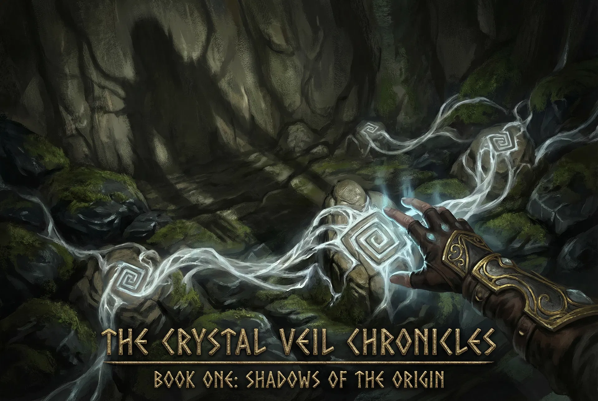 Origin magic — crystalline nodes in stone