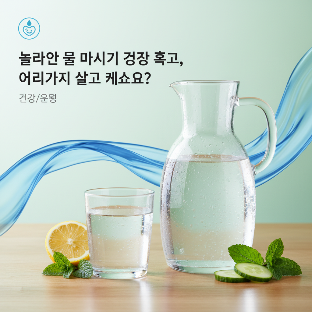 놀라운 물 마시기 건강 효과, 어디까지 알고 계세요?