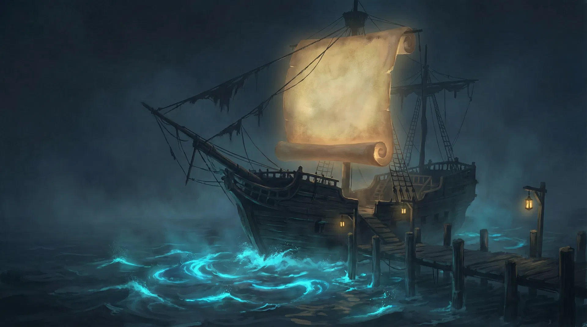 Navire accostant au dock avec un certificat