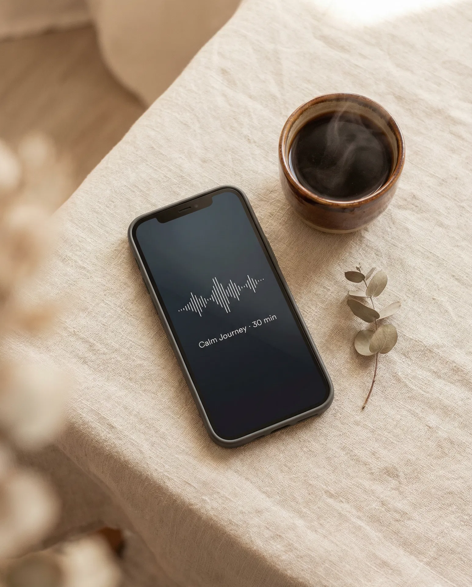 Quietpath app on phone