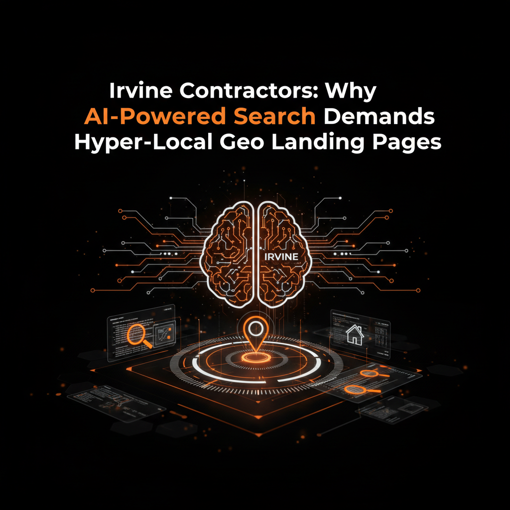 Irvine Contractors: Why AI-Powered Search Demands Hyper-Local Geo Landing Pages