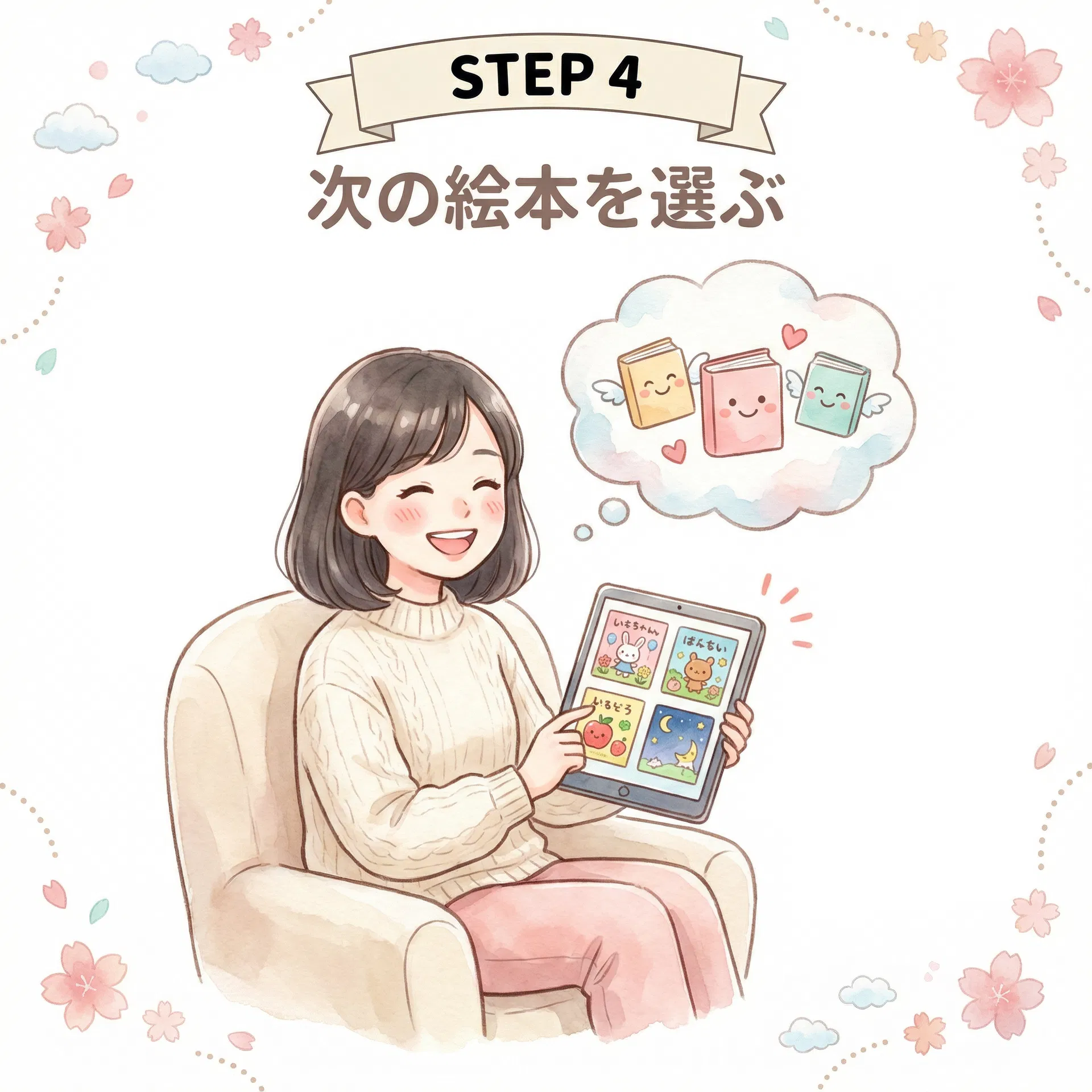 次の絵本を選ぶ