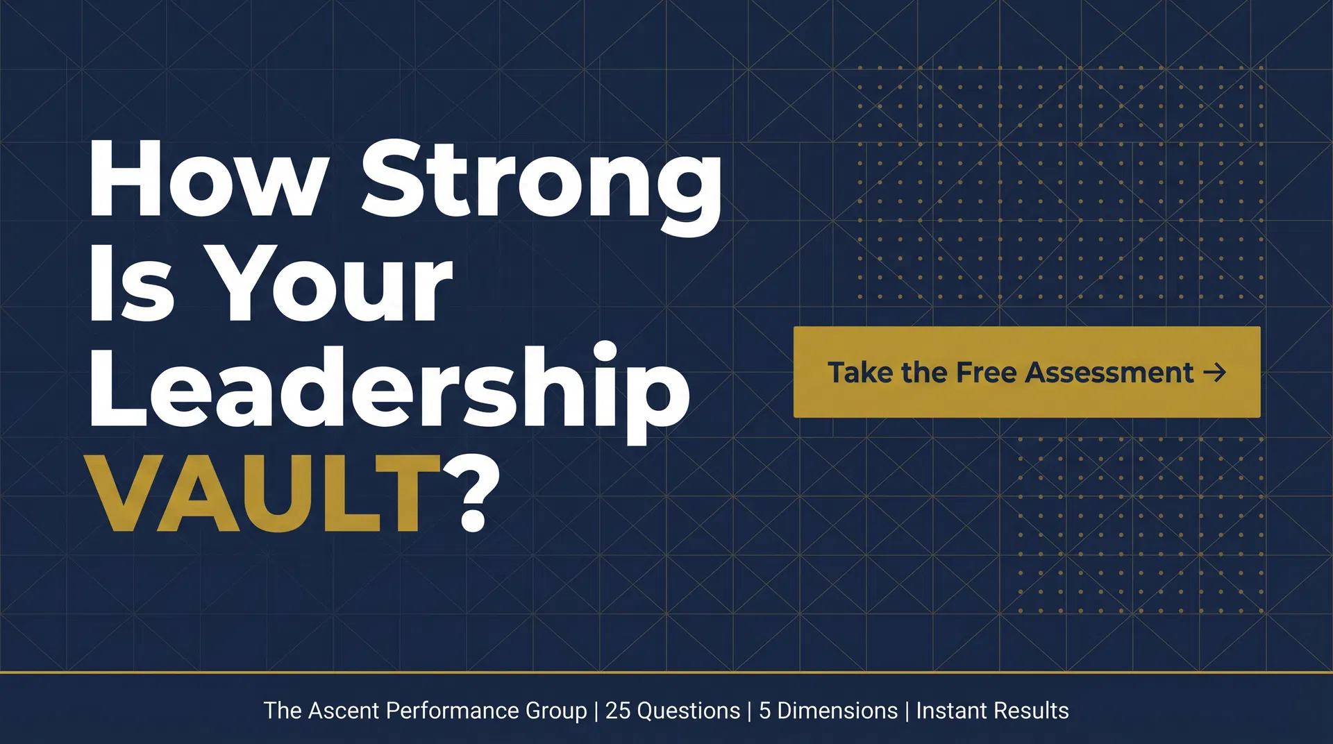 VAULT Leadership Assessment — Take the Free Assessment