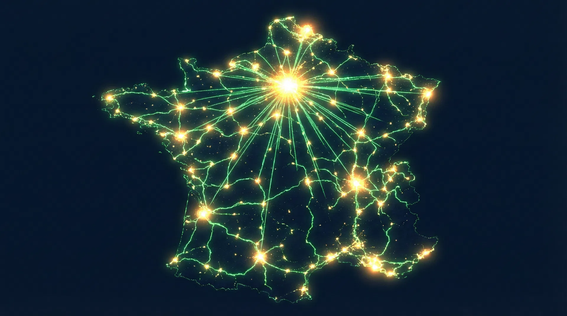 Carte de France - réseau GMD