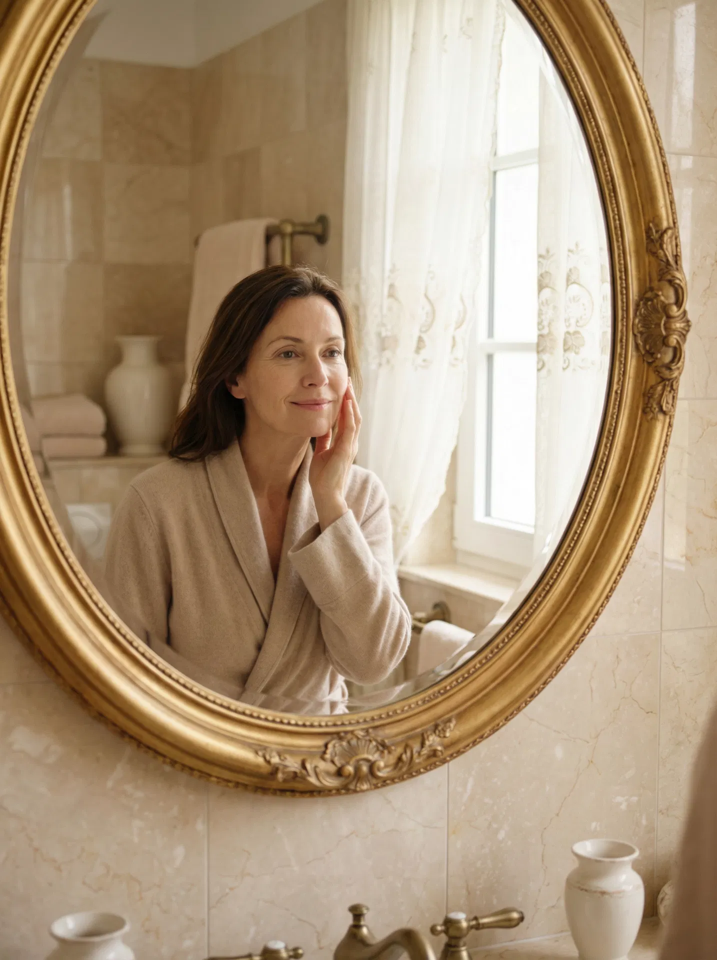 Femme devant le miroir