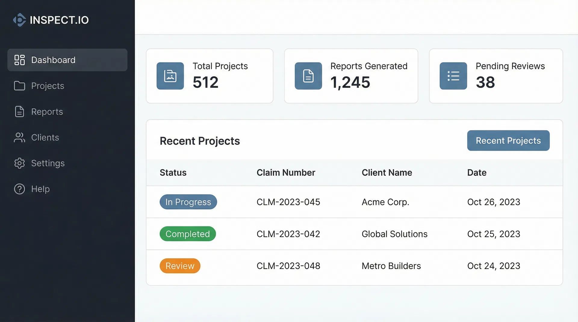 DeluxeReport dashboard