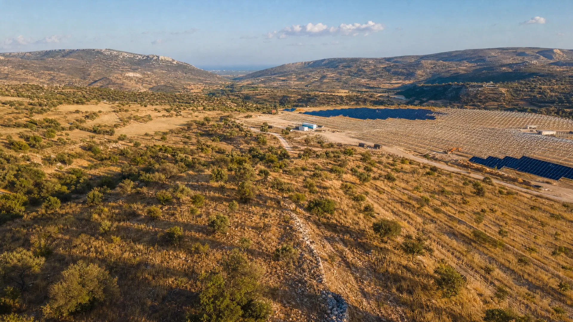 Mediterranean land for solar park development