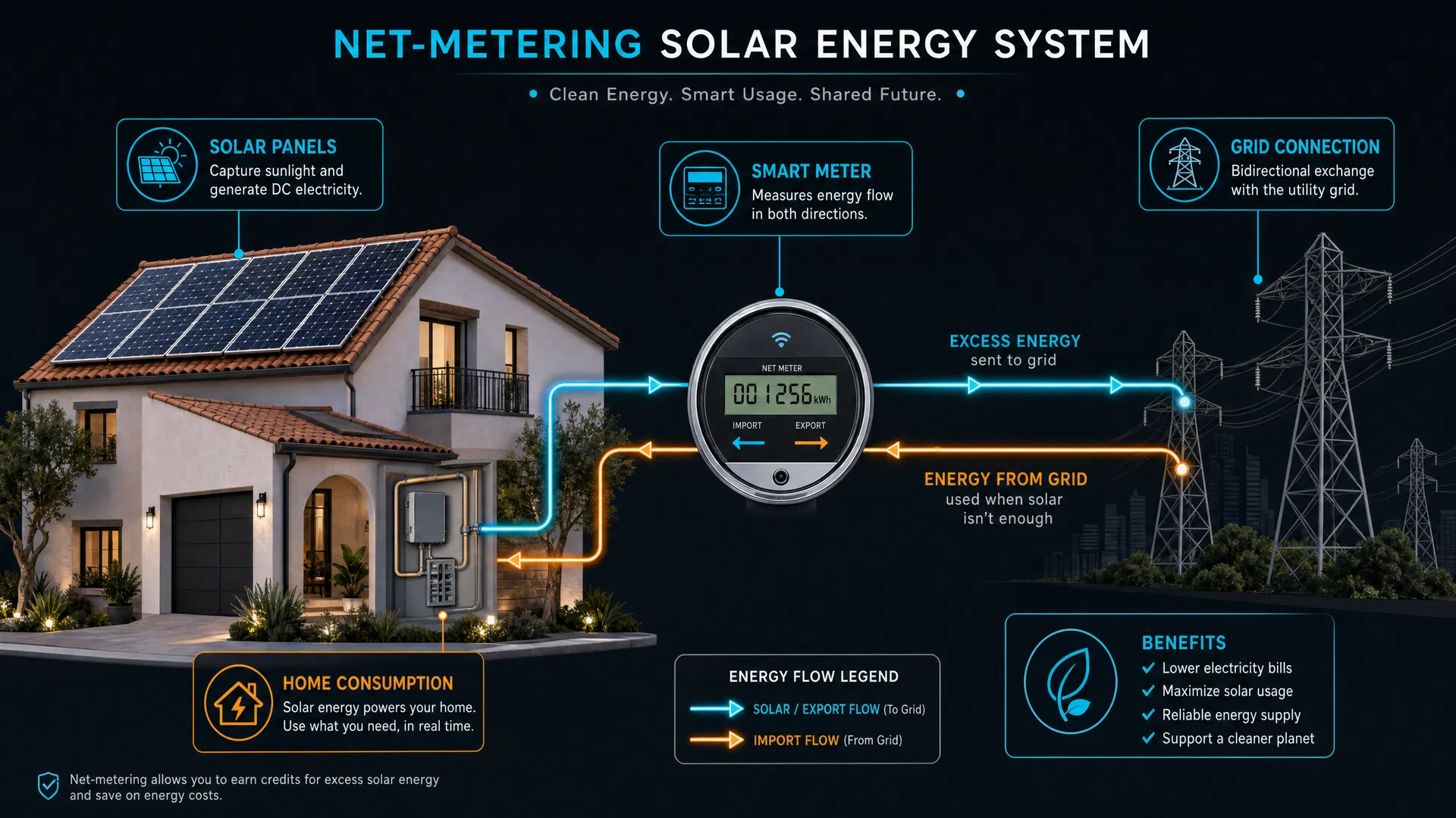 Net-Metering System Diagram