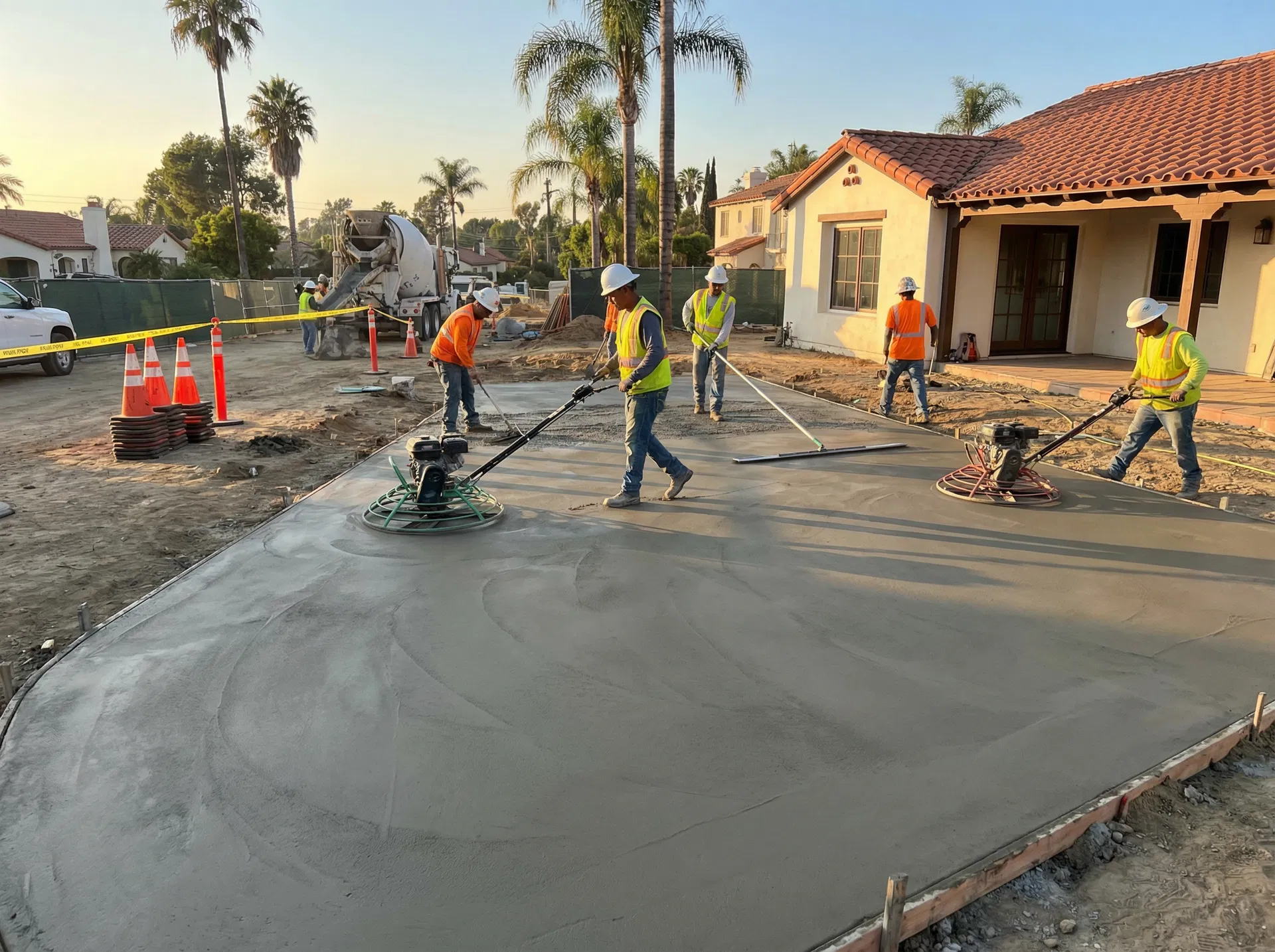 Concrete work in progress