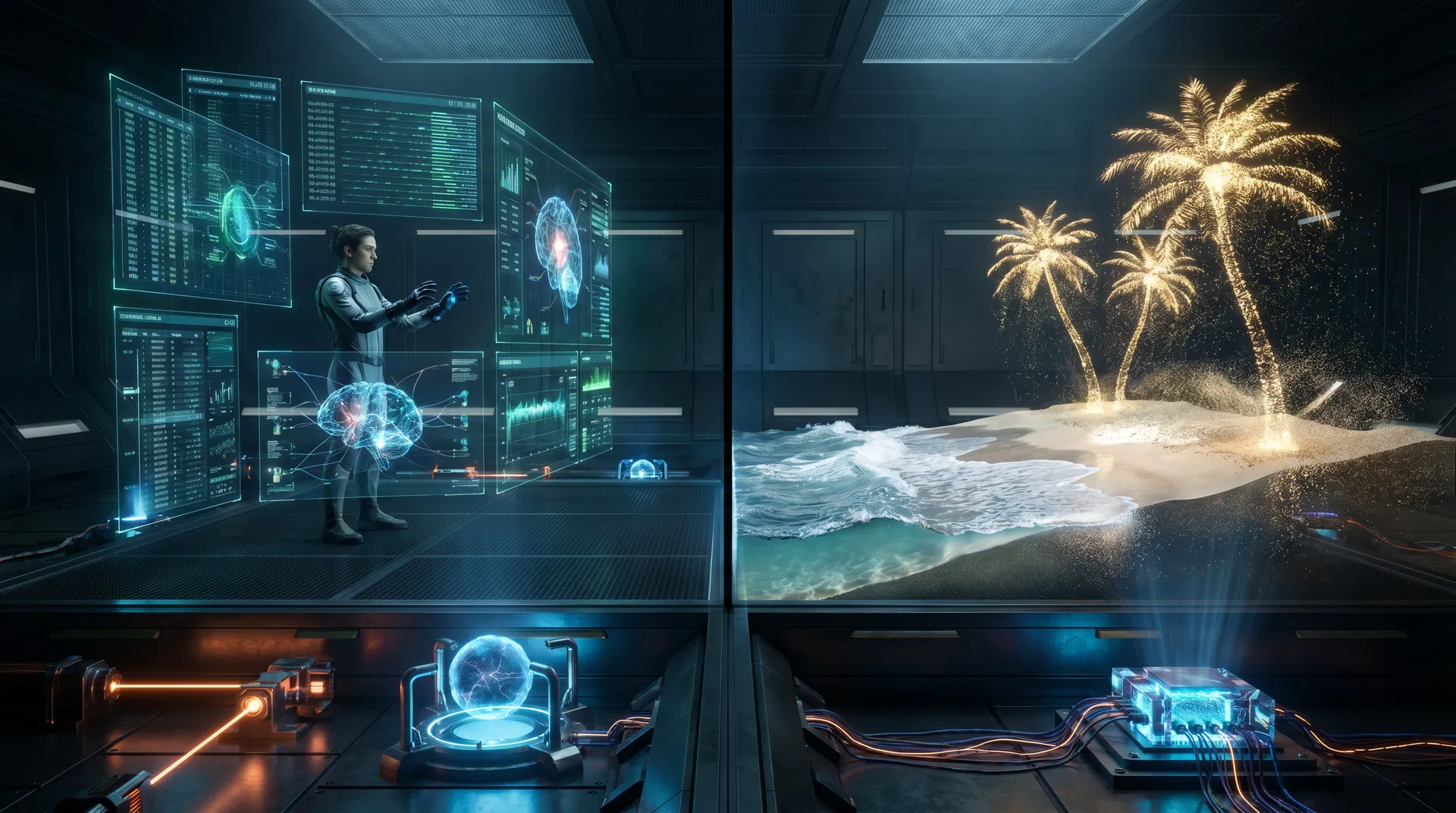 Tecnología detrás del HoloDeck: la ilusión y la maquinaria