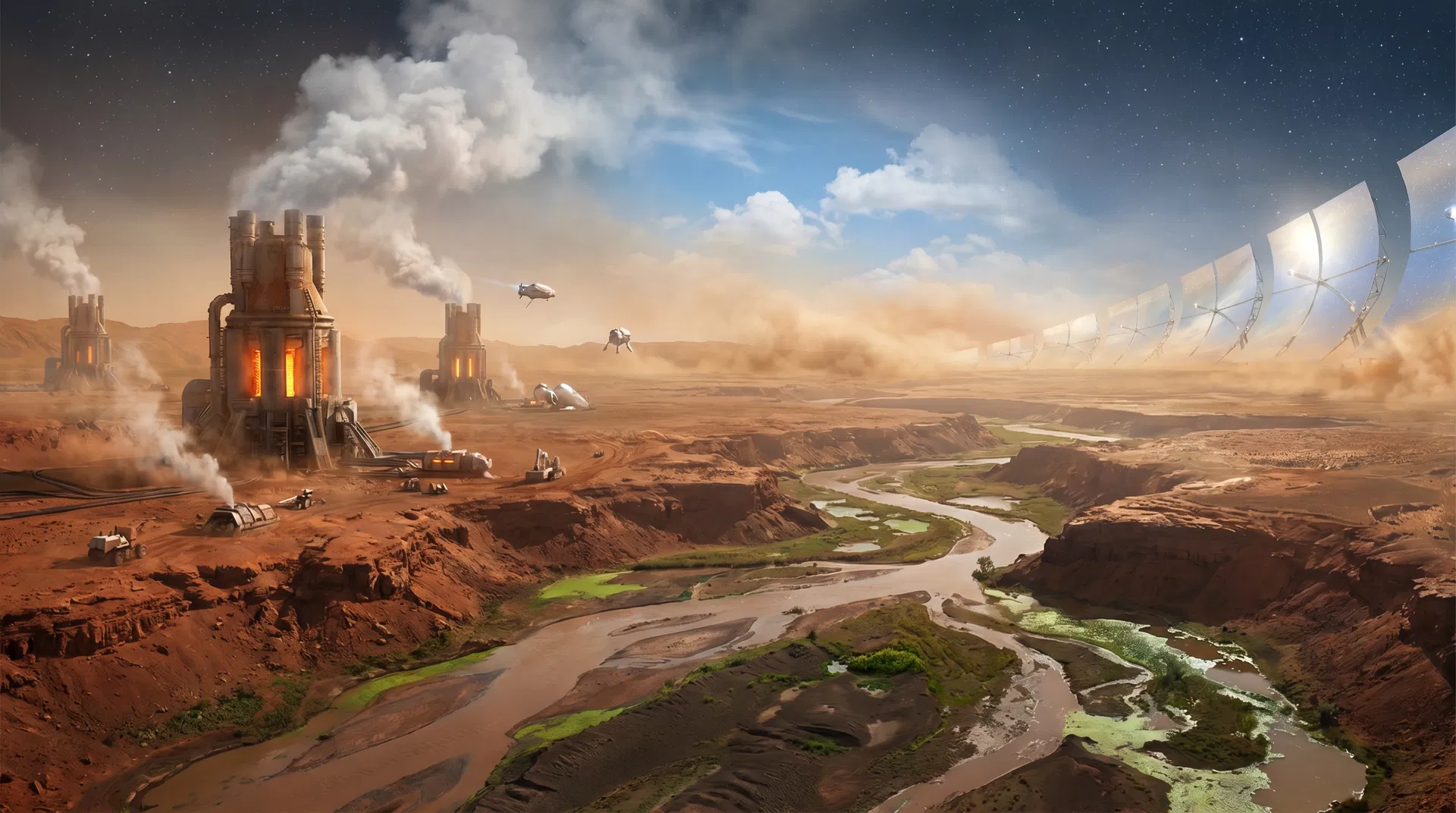 Terraformación de Marte en proceso