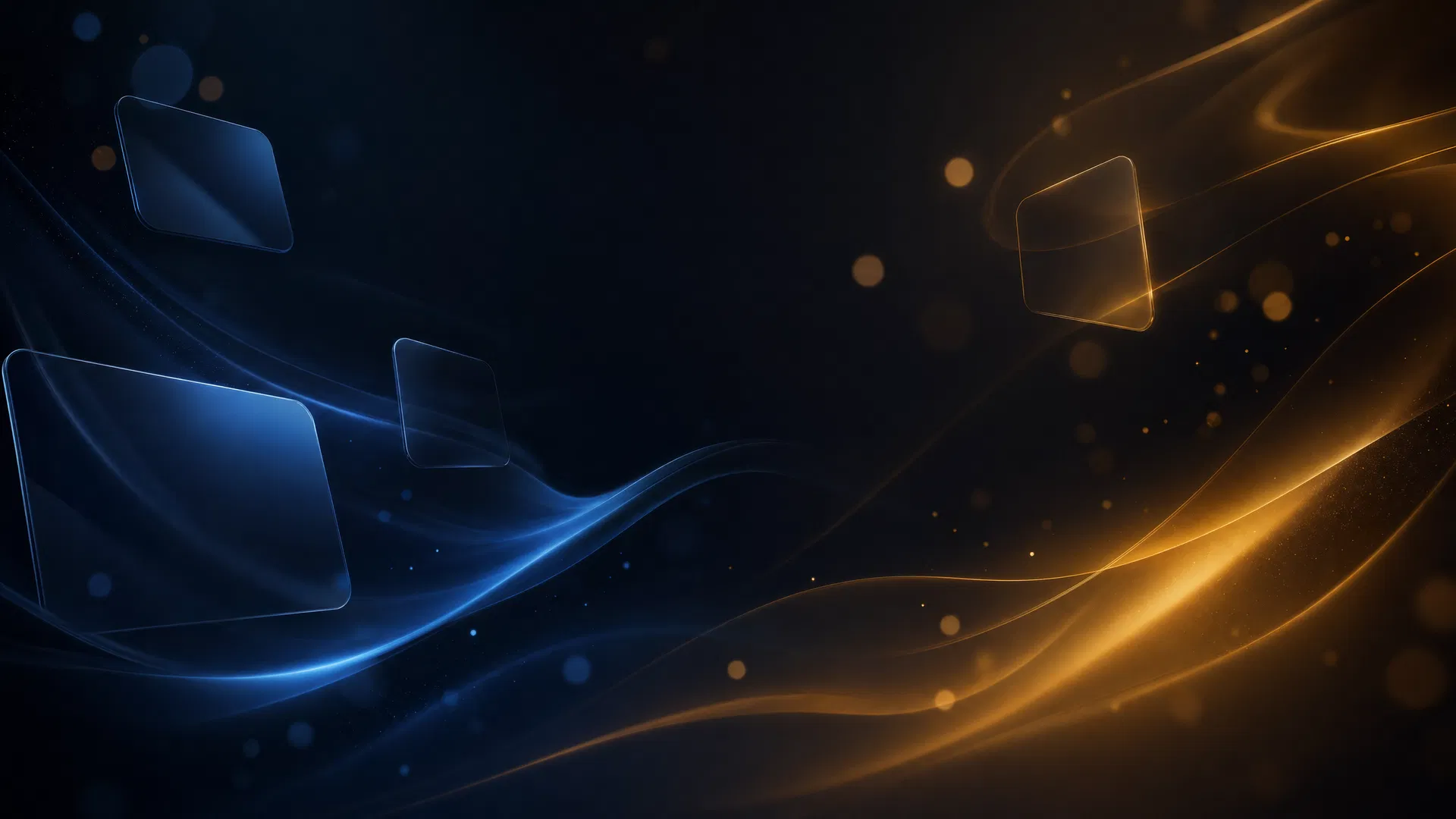 CaseLink AI abstract background with navy blue and amber gold gradients