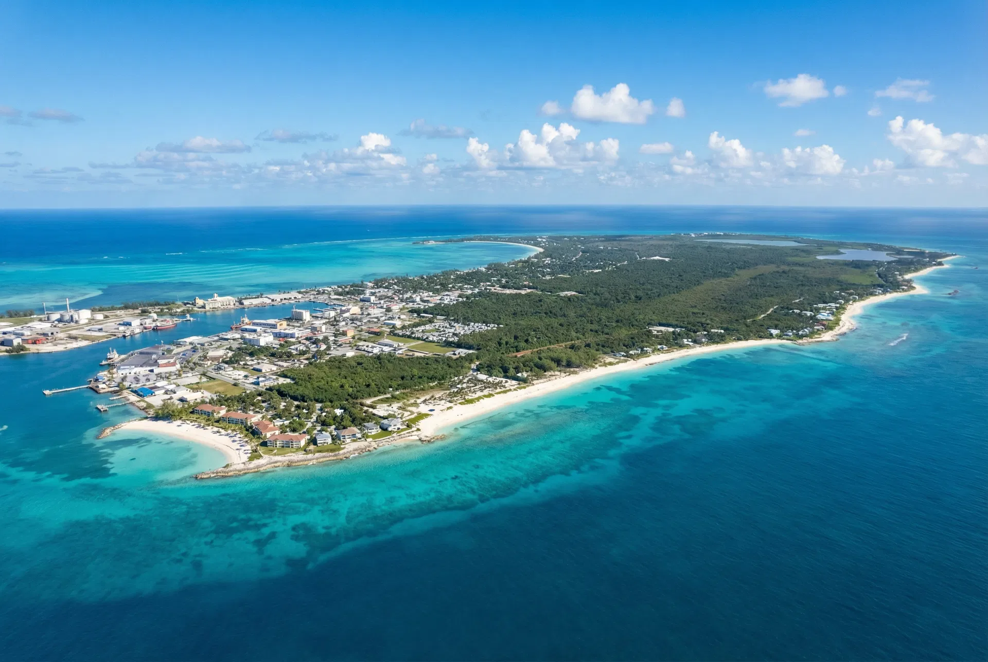 Grand Bahama aerial view