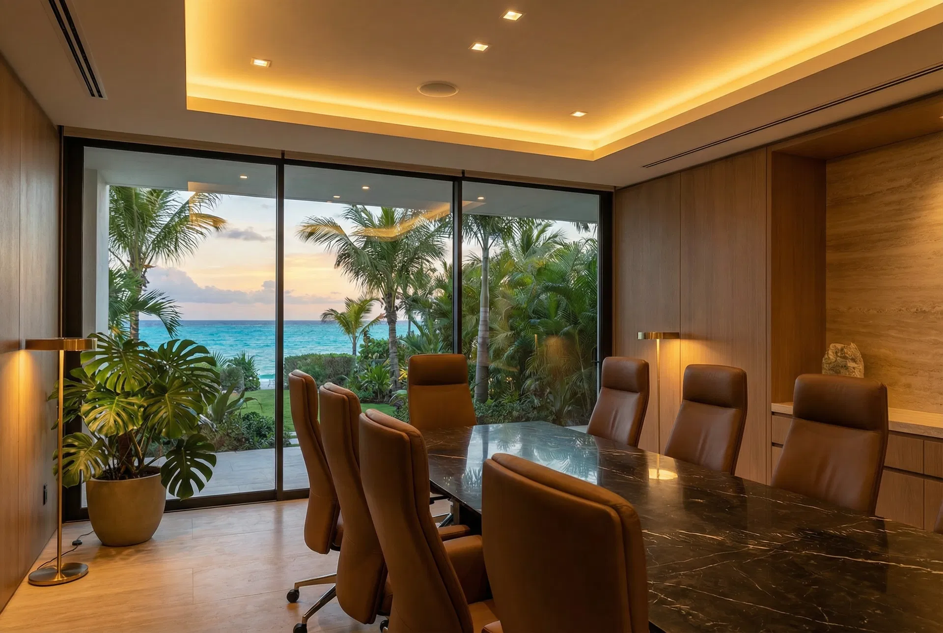 Luxury boardroom in Grand Bahama